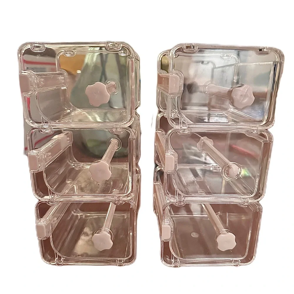 Acrylic Washi Tape Organizer Stackable Clear Desk Stackable Storage Bins